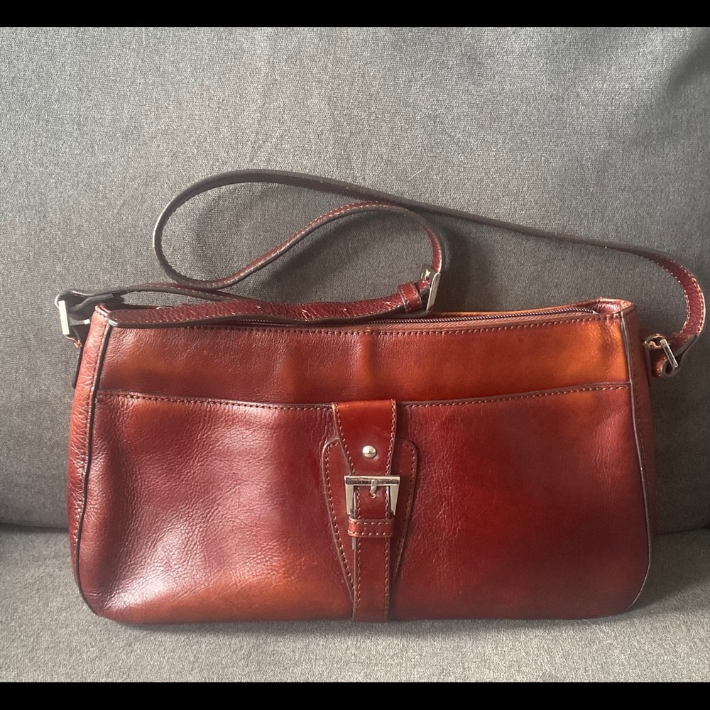 Vintage Etienne Aigner Leather Shoulder Bag, EUC
